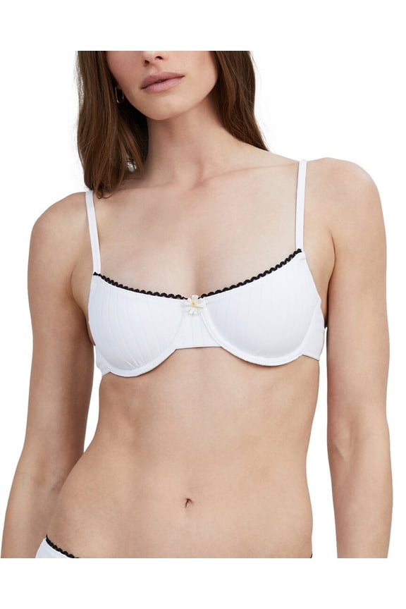 womens The Daphne Bikini Top, s, White