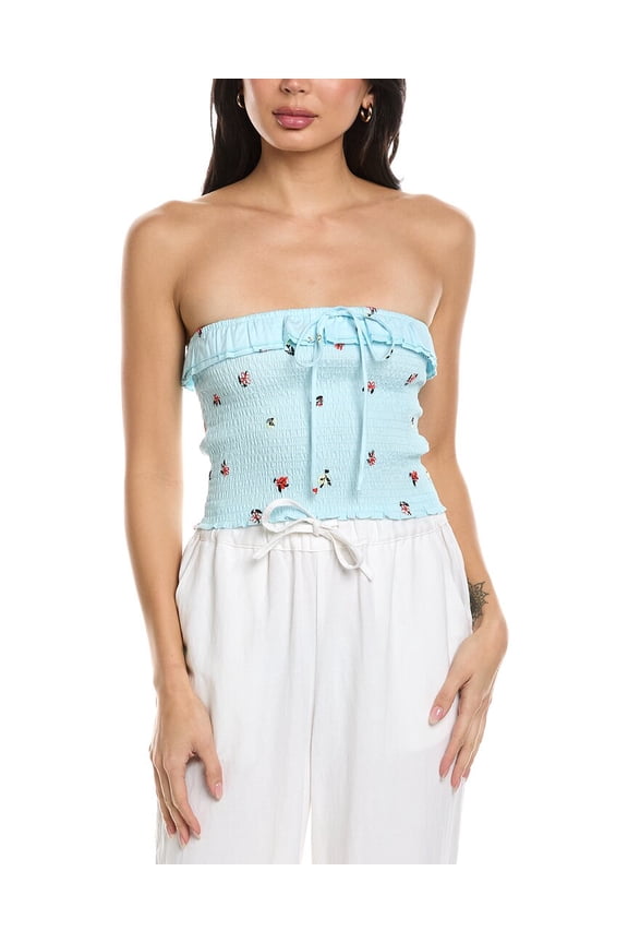 womens The Nikki Top, l, Blue