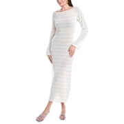 Solid & Striped womens The Polly Linen-Blend Maxi Dress, m, Blue