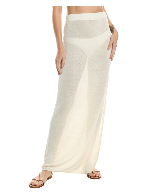 womens x Sofia Richie Grainge The Freda Linen-Blend Maxi Skirt,