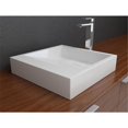 thumbnail image 1 of Solid Surface Countertop Basin Sink - Above Counter Sink for Use with Standard Pop Up Drain, 1 of 1