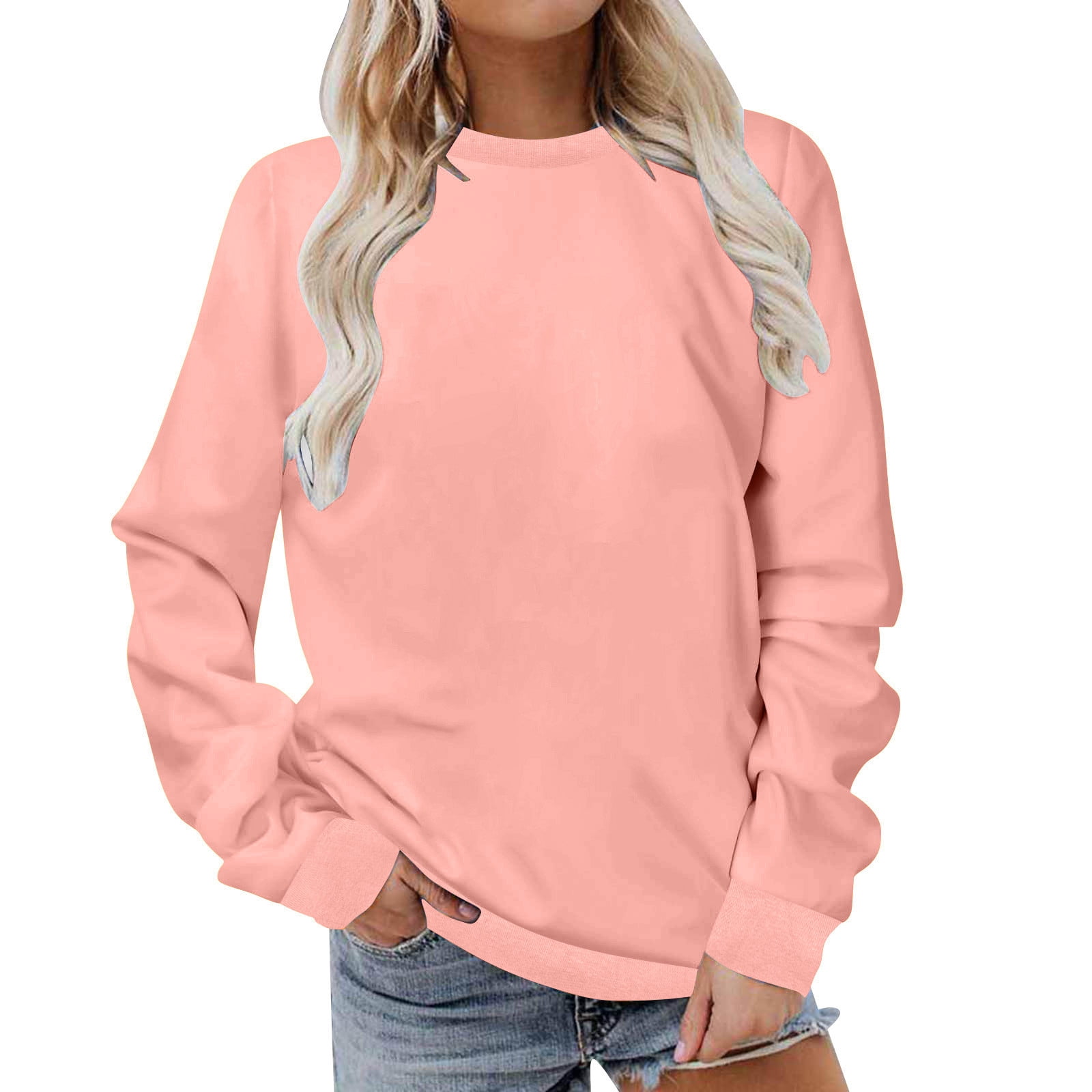 Riolio American High Street Sweatshirt Men Hiphop Hoodless Solid Long Sleeve Shirt Women Spring Autumn Urban Simple Line Stripes Top