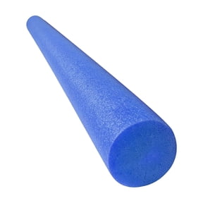 Solid Swim Pool Noodle (Single Unit), Blue, 59 Inches Long, 3 Inches Wide, Lightweight Water Exercise and Floating Support Supplies