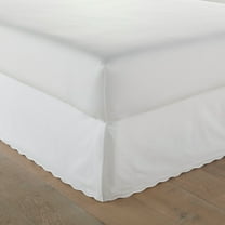 Stone Cottage Solid Scallop White Queen Tailored Bedskirt