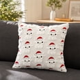 thumbnail image 1 of Solid Texture Pillow Cover Decorative Cushion Case for Sofa Couch, Soft Polyester Blend for Living Room Bedroom, 1 of 6