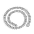 thumbnail image 1 of Solid Thick Big Hip Hop Iced Out Mens Cuban Link Chain, Width 12MM Cuban Chain Necklace for Men, Extra Shiny Miami Cuban Link Chain, 16-24 Inch - Gift Box Included, 1 of 7
