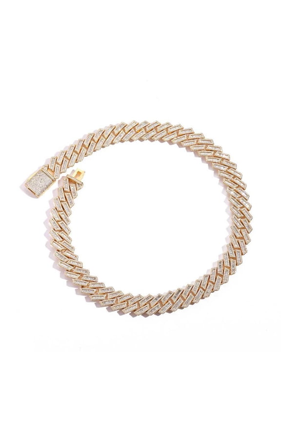 Solid Thick Iced Out Miami Cuban Chain, Width 18mm Mens Cuban Link Necklace, Extra Shiny Big Hip Hop Cuban Link Chain for Men 16-24 Inches - Gift Box Included