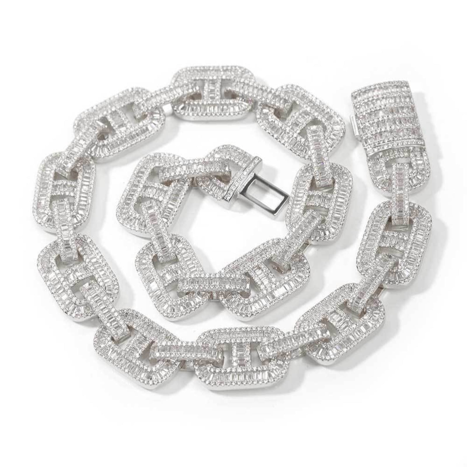 Stainless Steel Cuban Link Chain Choker – 15mm Width, 9" Length, Adjustable, Hip Hop Rapper Necklace For Men 6 thumbnail image