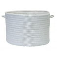 thumbnail image 1 of Solid Ticking Storage Gray  14''x10'' Basket, 1 of 1