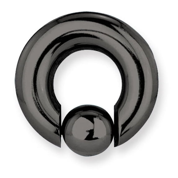 Solid Titanium Captive 00G (9.2mm) 5/8 (15mm) Dia w 12mm Captive Ball U