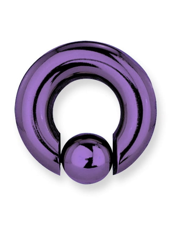 Solid Titanium Captive 0G (8.2mm) 5/8 (15mm) Dia w 12mm Captive Ball Dr