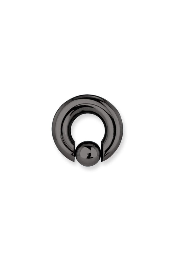 Solid Titanium Captive 0G (8.2mm) 5/8 (15mm) Dia w 12mm Captive Ball Un