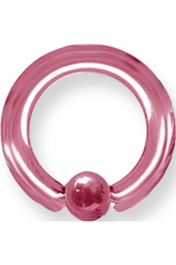 Solid Titanium Captive 8G (3.2mm) 1/2 (13mm) Long w 5mm Captive Ball Pi Titanium