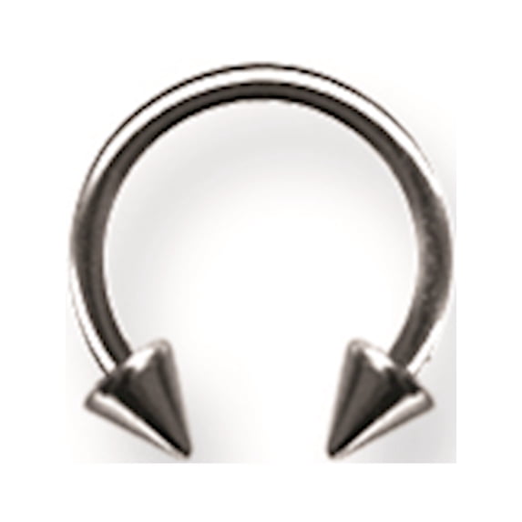 Solid Titanium Circ BB w Titanium Cones 16G (1.3mm) 5/16 (8mm) Dia w 3m Titanium