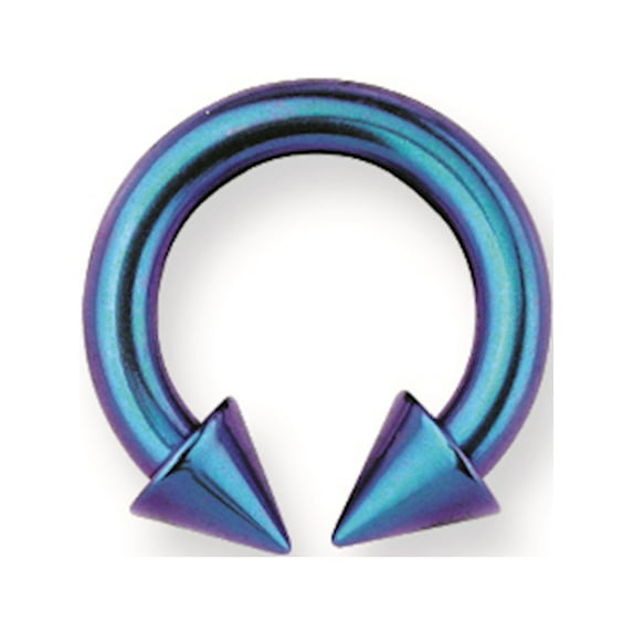 Solid Titanium Circ BB w Titanium Cones 8G (3.2mm) 1/2 (13mm) Dia w 6mm Titanium