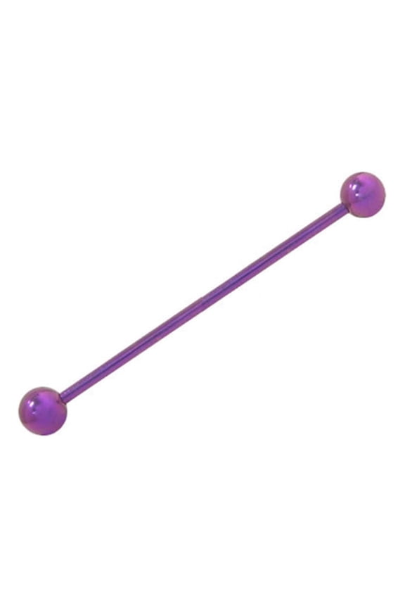 Solid Titanium Industrial Piercing 14G- 1.5"(38mm) Barbells - Sold Each