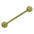 thumbnail image 1 of Solid Titanium Piercing Barbells 14G - Perfect for Nipples and Tongue- Sold Each, 1 of 9