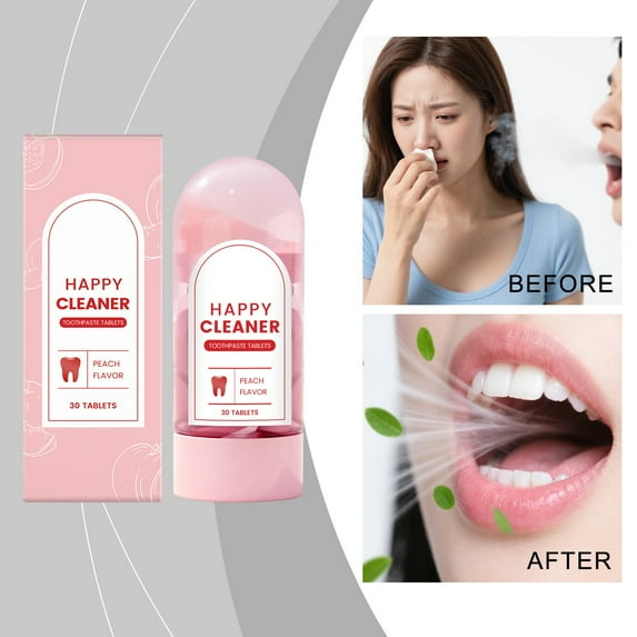 Solid Toothpaste For Long-Lasting Fresh Breaths Fluoride-Free Portable Toothpaste