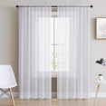 thumbnail image 1 of Solid Translucent Thin Window Screen White Window Screen Modern Minimalist Breathable - 2 Panels 52"*96", 1 of 8