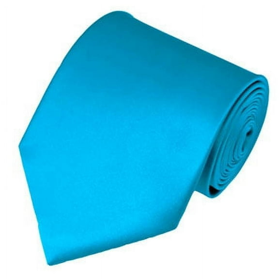 Solid Turquoise Blue X-Long Men's Necktie