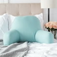 thumbnail image 1 of Solid Turquoise Cotton Duck Junior Bed Rest Pillow, 1 of 4