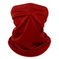 thumbnail image 1 of Solid Unisex Summer Neck Gaiter Sun Protection Ice Silk Cooling Face Mask Neck Scarf Thin Breathable Bandana for Cycling Fishing 1 PC Deep Red One Size, 1 of 7