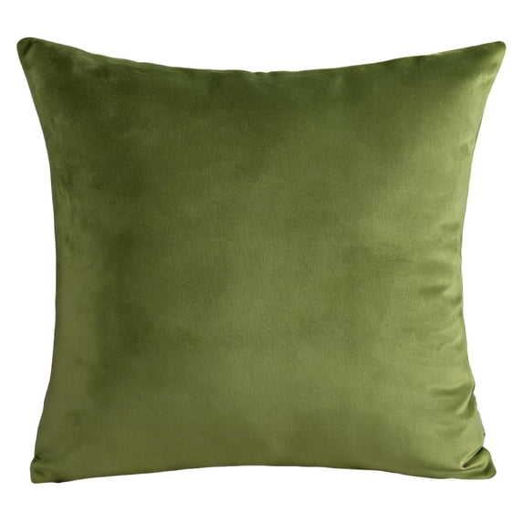 Solid Velvet Pillow Cover, Soft Plush Square Cushion Case with Invisible Zipper Decorative, for Sofa Bedroom Living Room Car Home Decor (Insert Not Included)