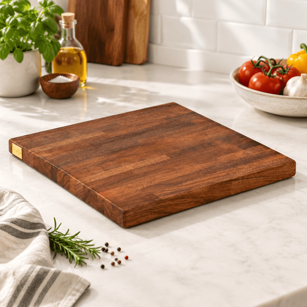 Solid Walnut Butcher Block Countertop 24 X 25 1.5 In - Walmart.com