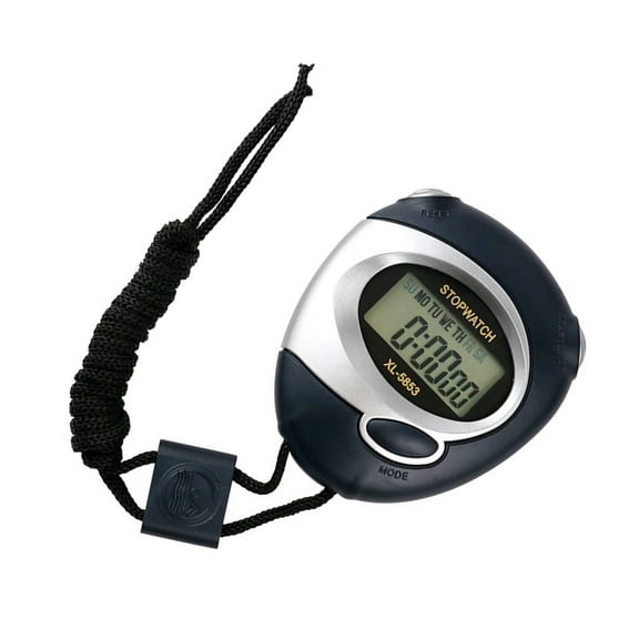 Solid Waterproof Electronic Stopwatches With Large LCD Display Single Memory Function Timers For Sports Training Timing
