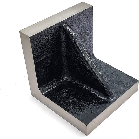 Solid Webbed Angle Plate 1 1 1 Stress Relieved Precision Machined Right Angle Block for Machining & Inspection