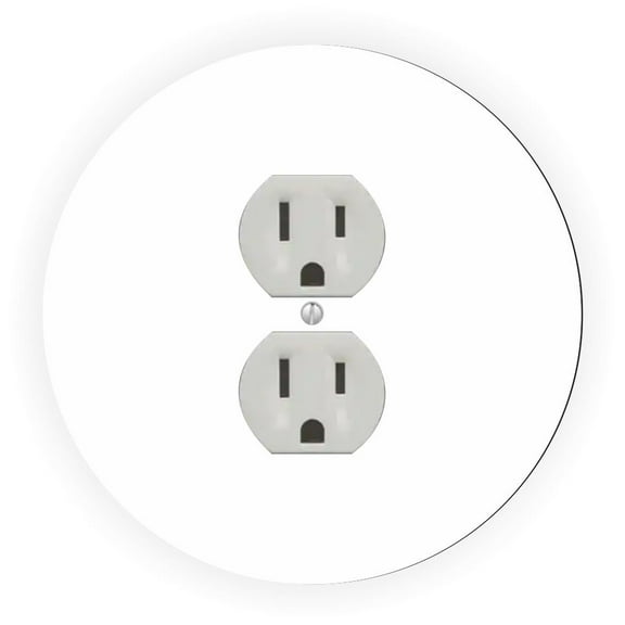 Solid White Design - Light Switch & Outlet Plate Cover - Outlet Cover