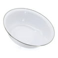 thumbnail image 1 of Solid White Pattern - 4 qt Serving Bowl - Golden Rabbit Enamelware, 1 of 4