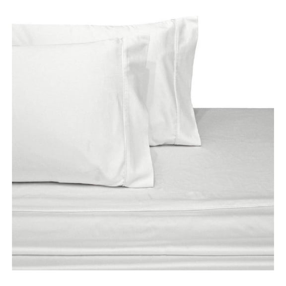 Solid White Super Single Waterbed Sheets