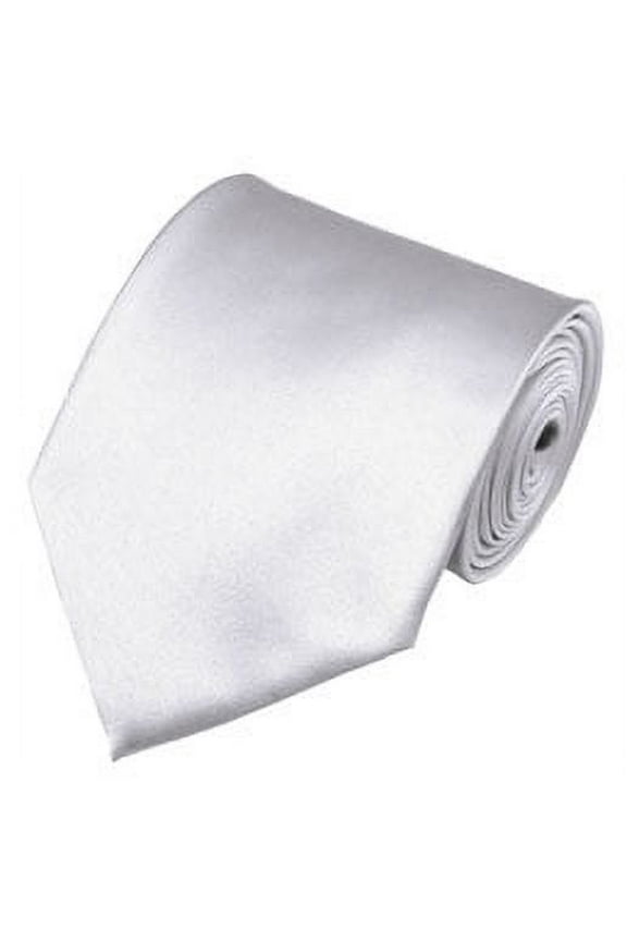 Solid White Traditional Men's Necktie