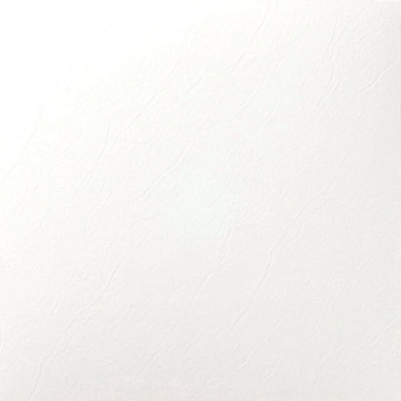 Solid White Vinyl Floor Tiles Self Adhesive Stick and Peel 12'' x 12'' 5-Pack (100 Pieces)