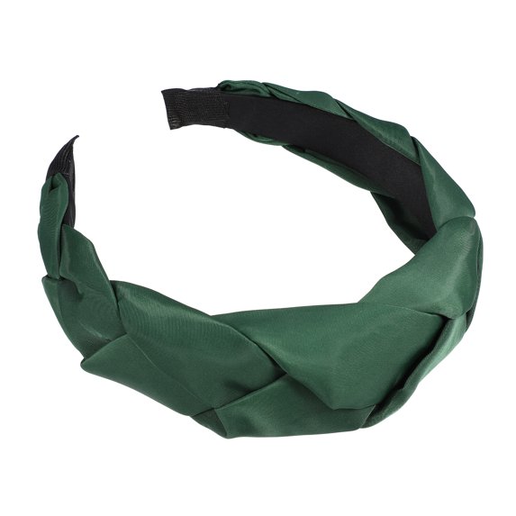 Solid Wide Headbands Non-slip Fashion Blackish Green Hair Hoop 0.35inch Wide for Girl Women