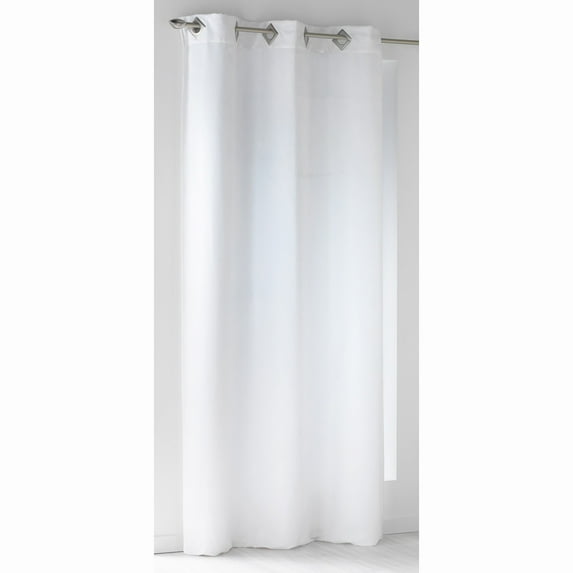 Solid Window Curtain Panel Grommet Suedine White 55 W x 95 H