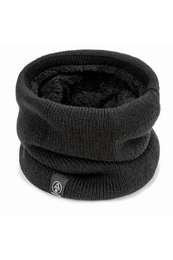 Solid Winter Plush Muffler Woolen Knitting for Women Fleece Ring Bandana Scarf Neck Warmer Buff Thick Cashmere Headband Ski Mask