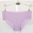 thumbnail image 1 of Solid Women Invisible Seamless Soft Thong Lingerie Briefs Hipster Underwear Panties, 1 of 3
