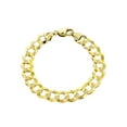 thumbnail image 1 of Solid Womens Cuban Link Bracelet 10K/14K Yellow Gold, 1 of 5
