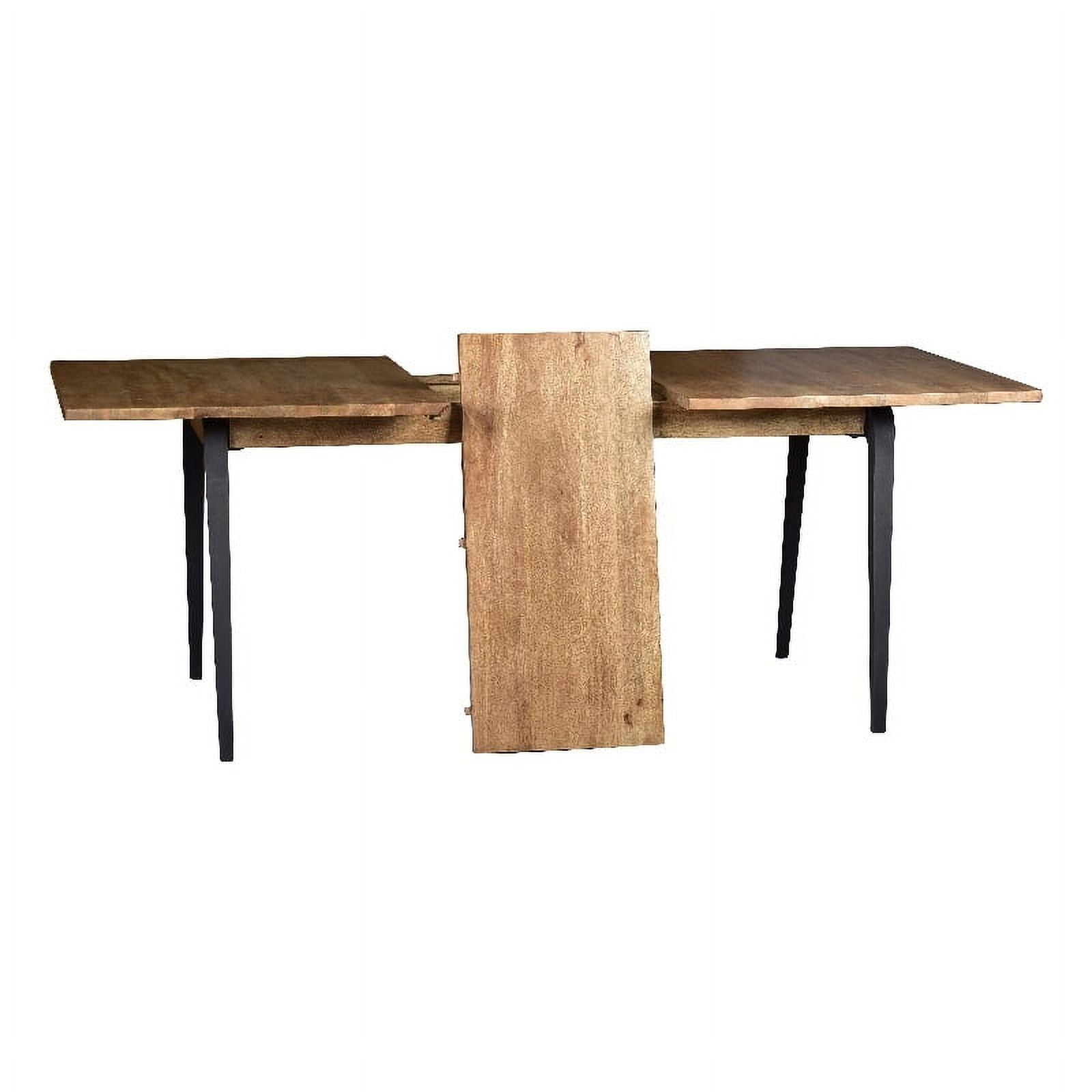 Solid Wood 6 to 8 Seat Extendable Dining Table Removable Leaf 63"x35