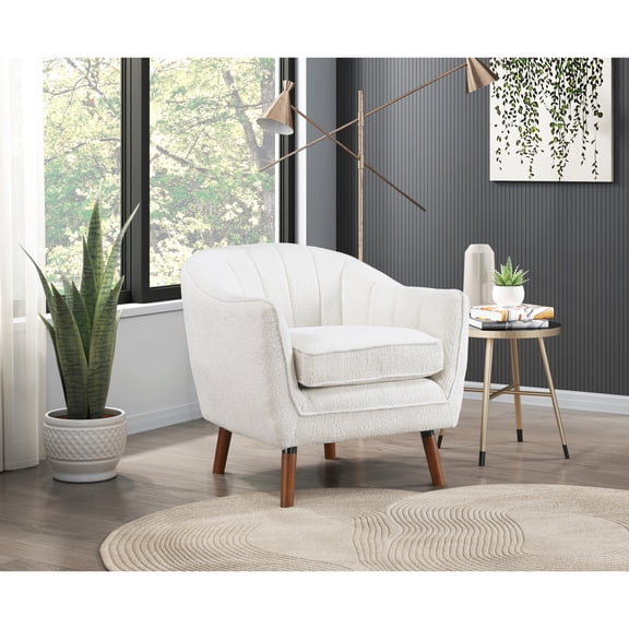 Solid Wood Accent Chair / Foam Padding over Pocket Coils
