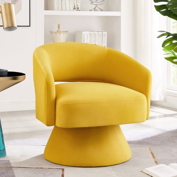Solid Wood Base, 360 Degree Swivel Function / Reliable and Comfortable Chair for Any Room