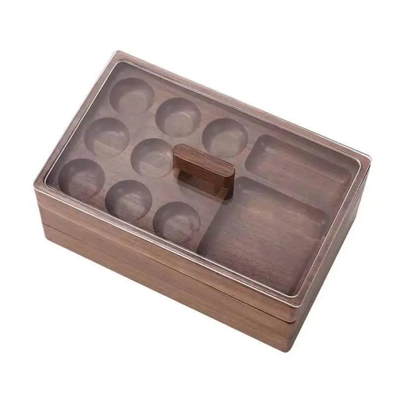 Solid Wood Beads Bracelets Storage Box Earrings Ring Necklace Jewelry Organizer Designer Watch Multilayer Vanity Case