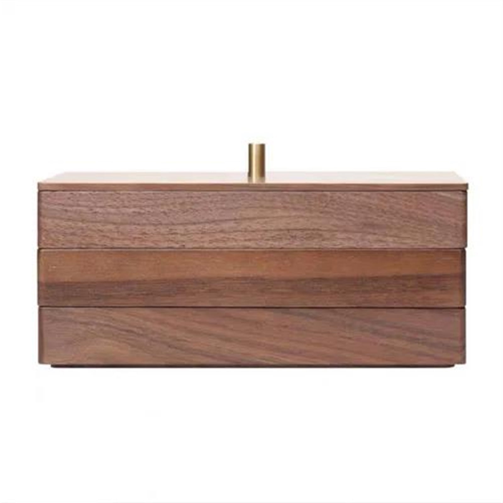 Solid Wood Beads Bracelets Storage Box Earrings Ring Necklace Jewelry Organizer Designer Watch Multilayer Vanity Case