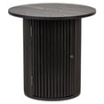 thumbnail image 1 of Solid Wood Black Side Table with Storage Modern Design Style Living Room, 1 of 7