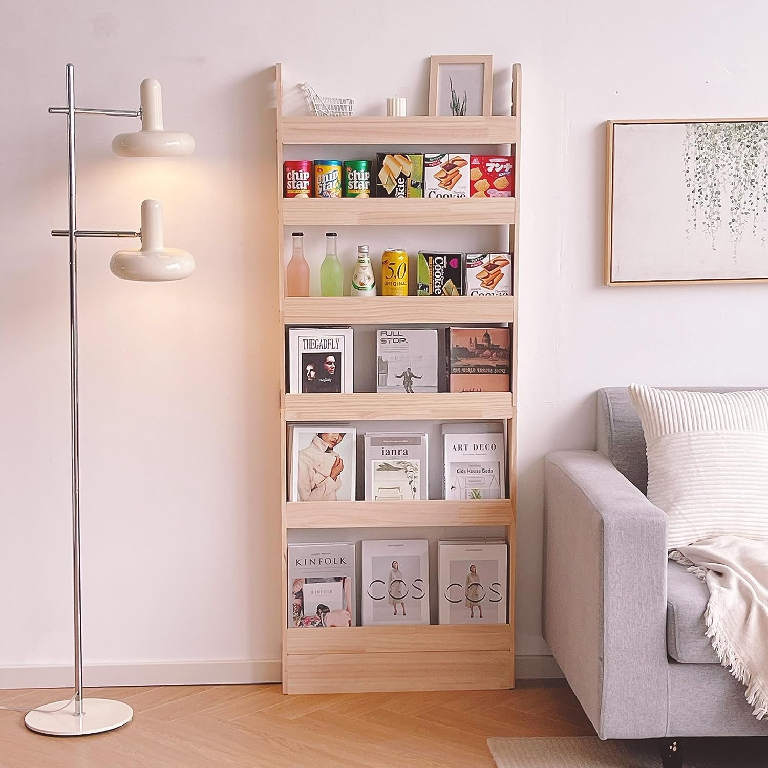 **solid wood bookshelf bookcase book shelf organizer for books, toy ...