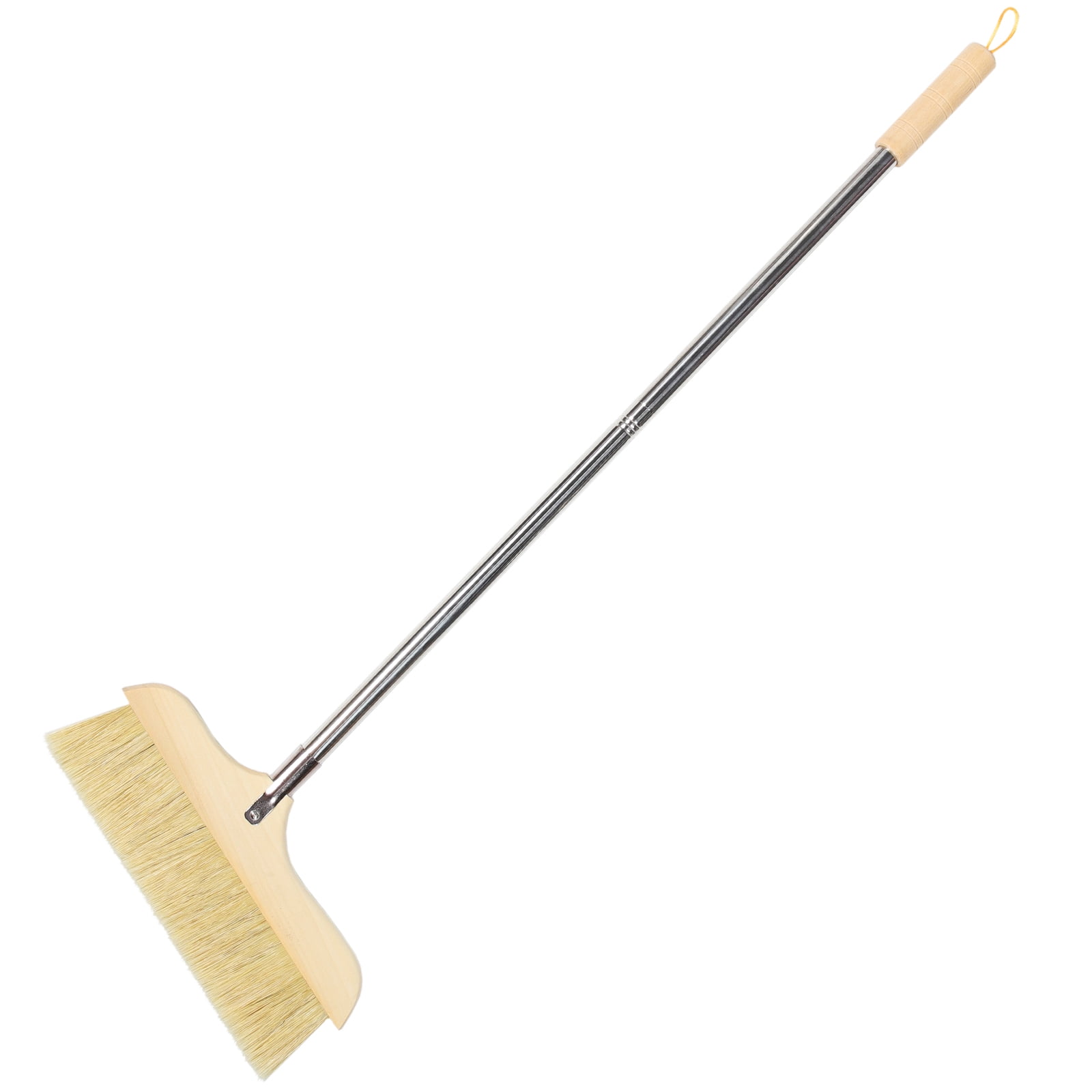 Solid Wood Bristle Broom Carpet Brush Soft Bristle Broom Stainless