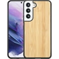thumbnail image 1 of Solid Wood Case for Samsung Galaxy S22 Plus, Luxurious Natural Wood Slim Case with Drop Tested Shockproof Bumper and Camera Lens Protection Cover for Samsung Galaxy S22 Plus, MW Bamboo, 1 of 16