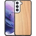 thumbnail image 1 of Solid Wood Case for Samsung Galaxy S22 Plus, Luxurious Natural Wood Slim Case with Drop Tested Shockproof Bumper and Camera Lens Protection Cover for Samsung Galaxy S22 Plus, MW Cherry, 1 of 16